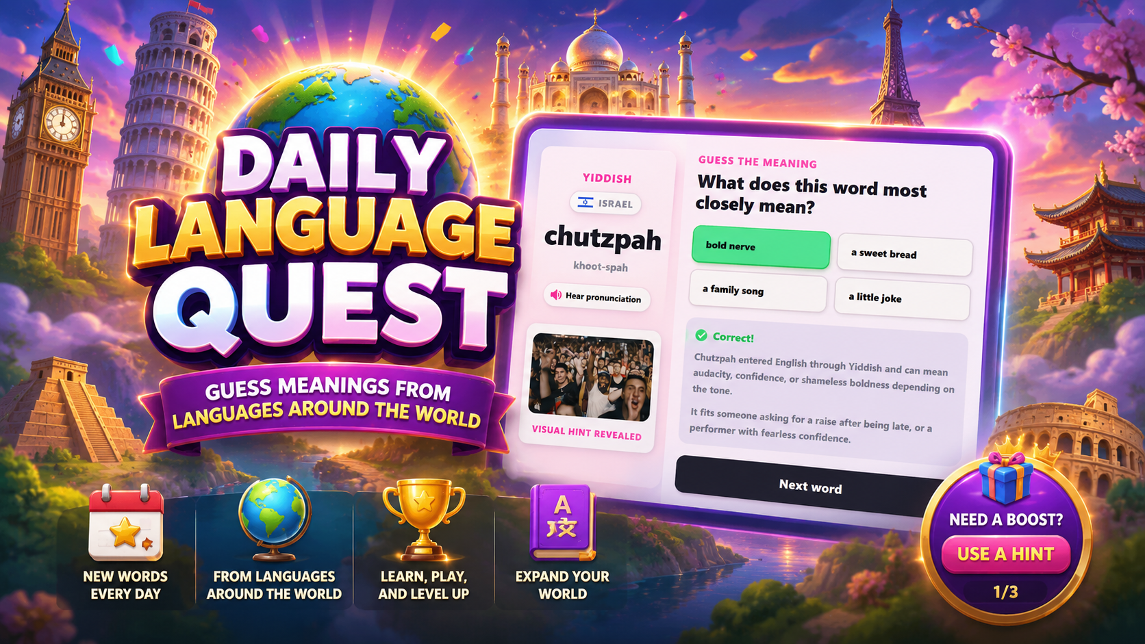 Daily Language Quest hero